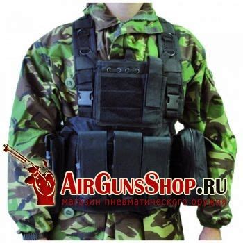 Жилет разгрузочный для игры в страйкбол, черный