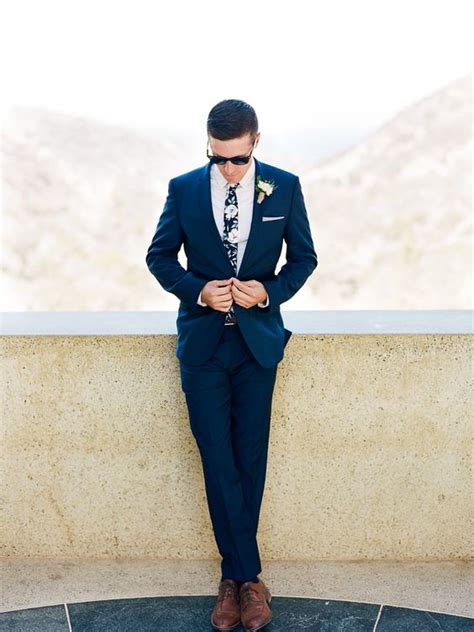 46 Trendy Navy Suits For Grooms Weddingomania