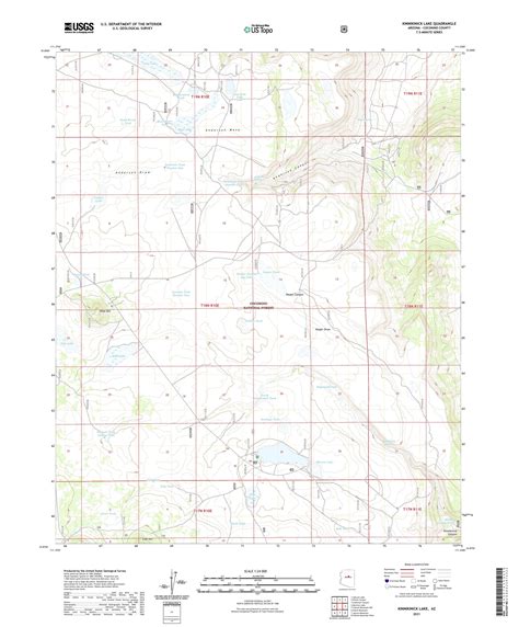 Kinnikinick Lake Arizona Us Topo Map Mytopo Map Store