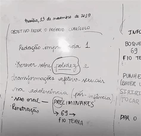 Sexo anal e oral Professor é afastado após pedir redação sobre boquete e 69