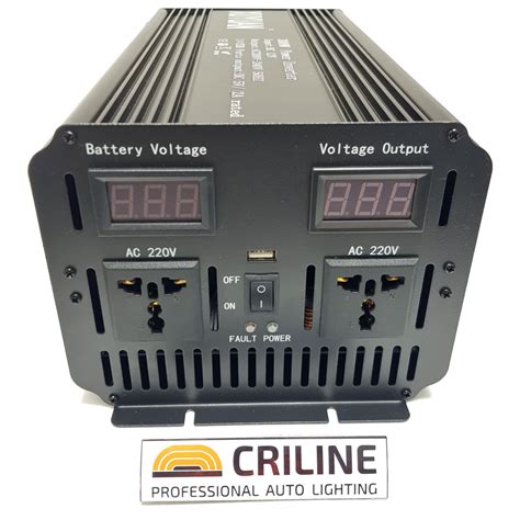 Автомобильный инвертор 3000W 12V - 220V чистый синус - CRILINE
