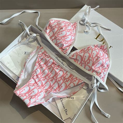 Dior Bikini Inner Outer Wear With Chest Pad Bikini Set Shopee