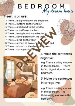 Bedroom My Dream House Worksheet By Golden Daffodils TPT