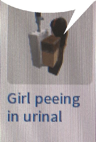 Girl Peeing In Urinal R Gocommitdie