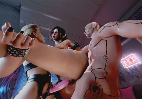 Cyberpunk Claire Russel Double Penetration With Meredith Stout A XXX Parody VR Porn