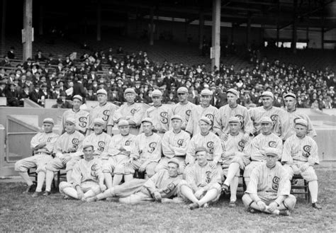 Chicago White Sox, 1919. /Nthe 1919 Chicago White Sox At Comiskey Park ...