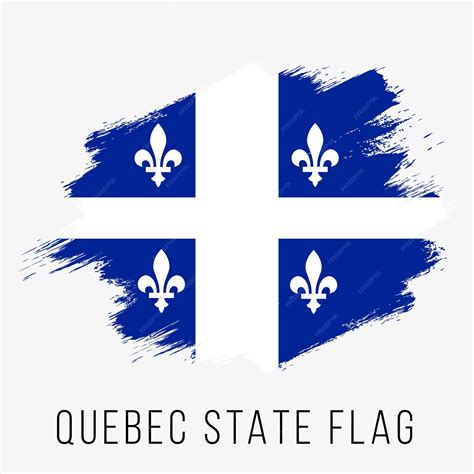 Premium Vector | Canada province quebec vector flag design template