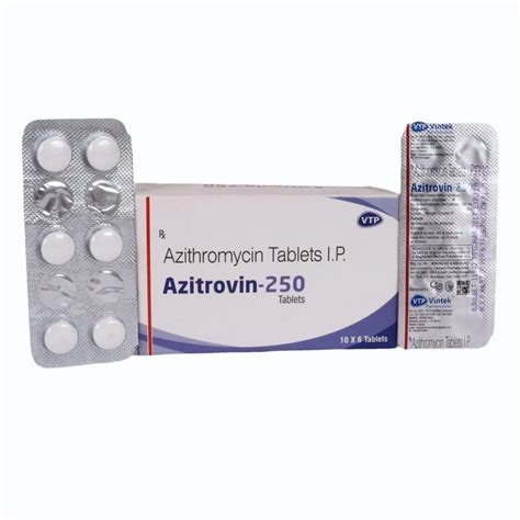 Azithromycin Mg Tab At Strip Of Tablets Azithromycin