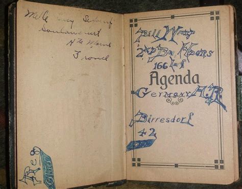 WWI US Soldier Handwritten Diary US Soldier USS Leviathan War Ship WWI Germany | #1863125637