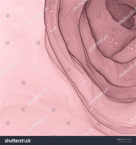 Alcohol Ink Painting Dusty Blurred Nude Stock Illustration Shutterstock