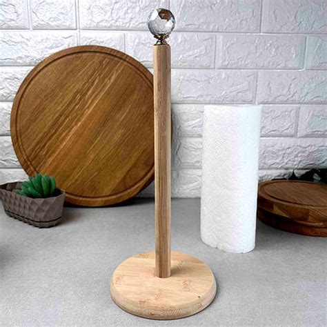 Купить Деревянный держатель для бумажных кухонных полотенец, кухонный ...