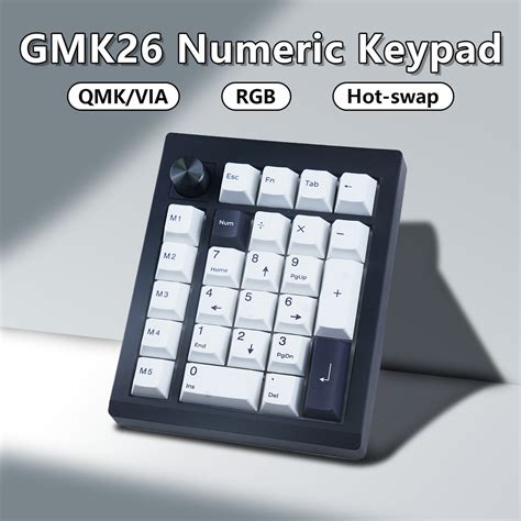 Local Deliverygmk Wireless Mechanical Number Pad Via Qmk Programmable Gasket Hot Swap