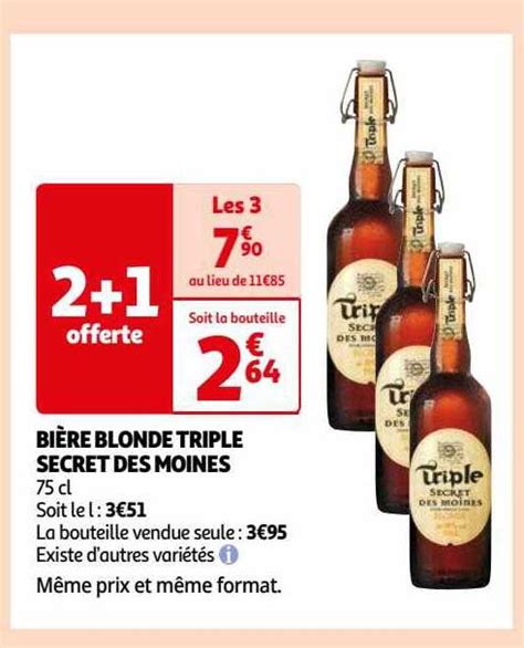 Offre Bi Re Blonde Ducasse Triple Chez Super U