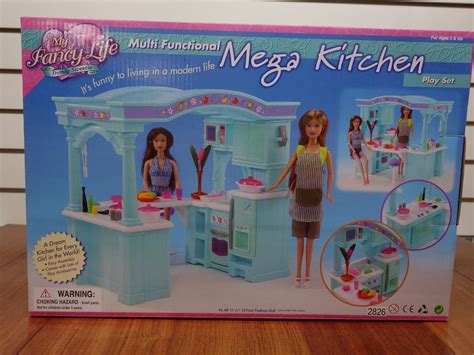 Gloria Doll House Furniture2826 My Fancy Life Mega Kitchen Barbie