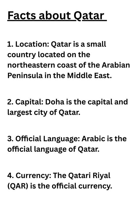 SOLUTION: Facts about qatar - Studypool