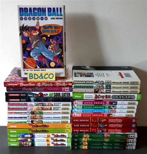 LOT DE 30 Mangas DBZ FAIRY TAIL BORUTO SOUL EATER ZELDA