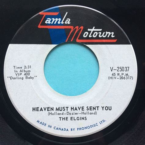 Elgins - Heaven must have sent you - Tamla Motown (Canadian) - Ex