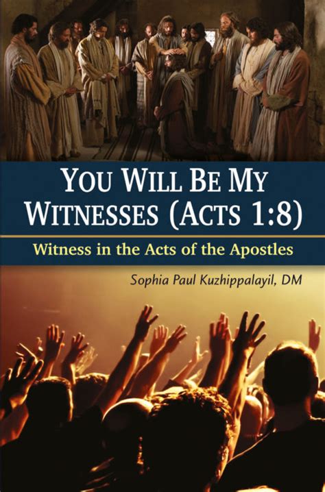 YOU WILL BE MY WITNESSES ACTS 1 8 Joy Of Gifting