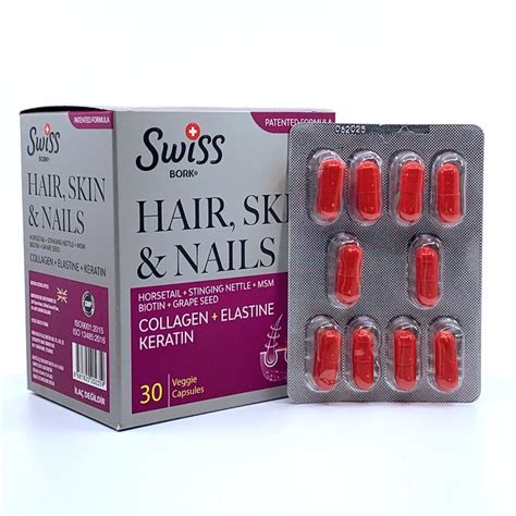 Комплекс Hair Skin Nails 30 Caps Swiss Bork купить с доставкой по