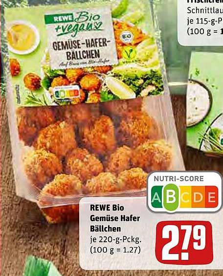 Rewe Bio Gemüse Hafer Bällchen Angebot Bei Rewe