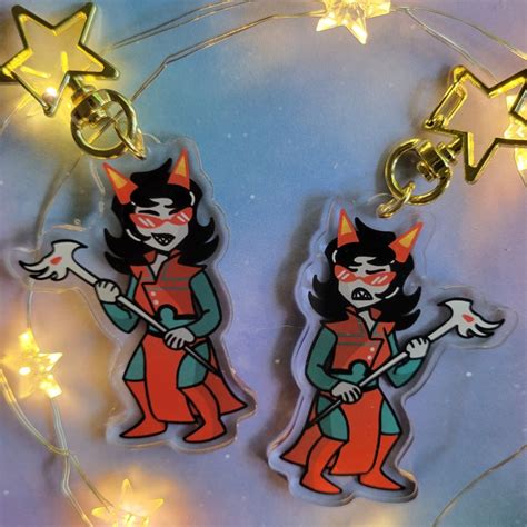 Homestuck Troll Ancestor Charm Keychains Midbloods Etsy