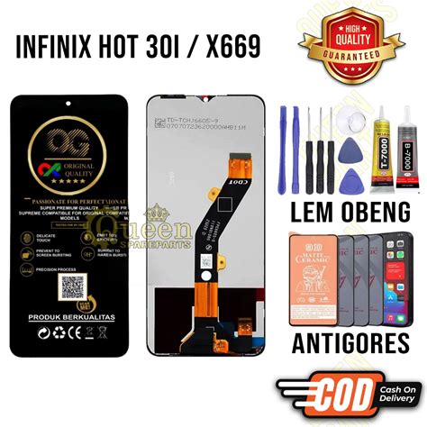 Jual Lcd Toucshcreen INFINIX HOT 30I X669 Original OEM Quality Lcd Touchscreen Fullset