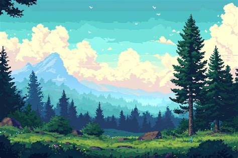 Premium Photo | Pixelart background