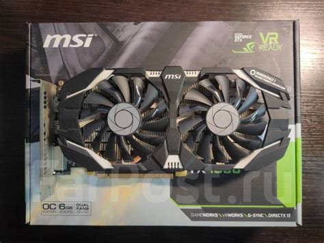 MSI GeForce GTX 1060 6gb, б/у, в наличии. Цена: 8 700₽ во Владивостоке