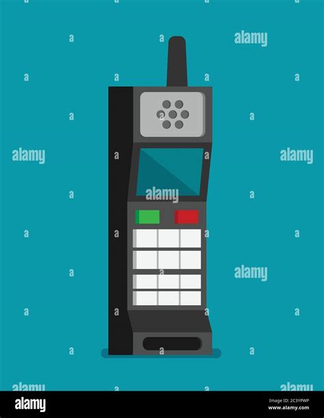 Vector Flat Icon Of Phone With Keypad And Display Stock Vector Image
