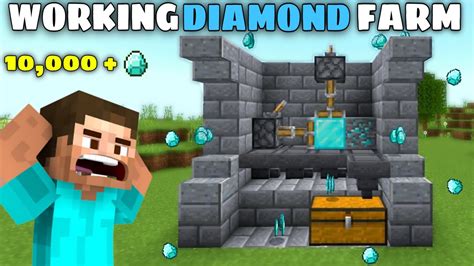 WORKING Diamond Farm Tutorial In Minecraft Bedrock 1 19 MCPE XBOX