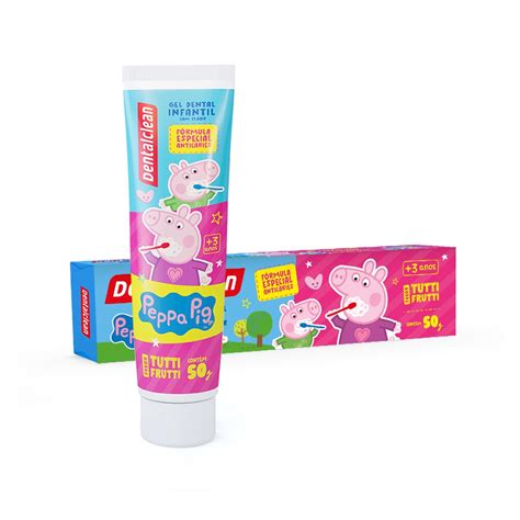 Pasta De Dente Com Fluor Infantil - Pasta de Dente infantil com Flúor ativo Peppa Pig 50g - Dentalclean ...