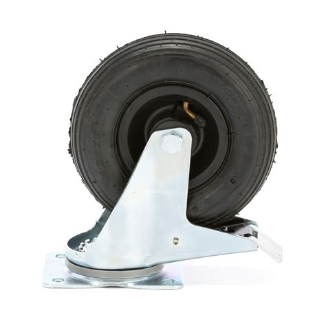 Hjul 200x50mm Länkbroms 75kg Luftgummi Aj Produkter