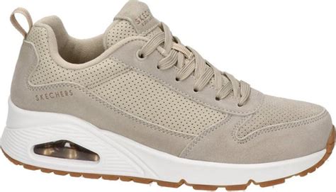 Skechers Uno Dames Sneaker Beige Maat 39