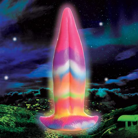Unicorn Kiss Unicorn Tongue Glow In The Dark Silicone Dildo Sex Toy Distributing