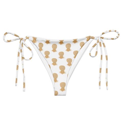 Upside Down Pineapple Gold Bikini Bottom Swingers Bikini Bottom Etsy