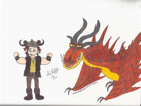 Snotlout and Hookfang by Steffistuff on DeviantArt