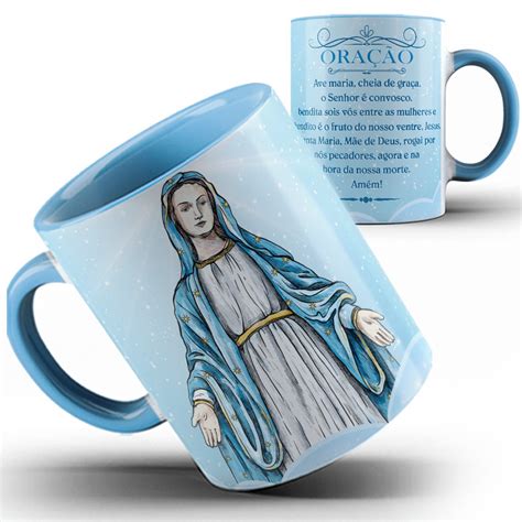 Caneca Color Ora O Nossa Senhora Virgem Maria A Elo