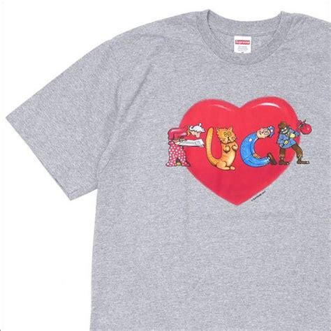 SUPREME シュプリーム Fuck Love Tee GRAY 200 007584 142 新品 17082902 クリフエッジ