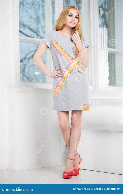 Femme blonde sexy image stock Image du féminité blonde