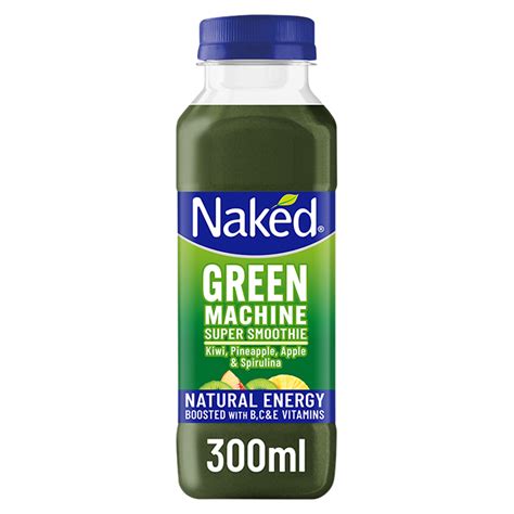 Naked Green Machine Super Smoothie Kiwi Pineapple Apple Spirulina 300ml