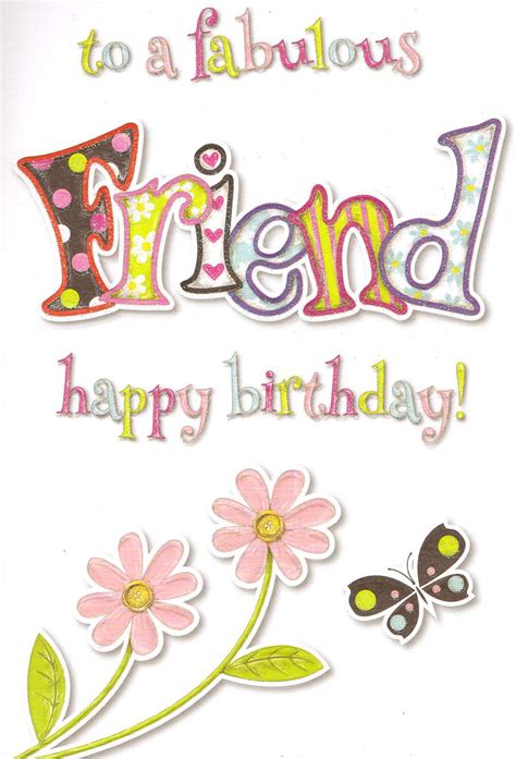 Female Happy Birthday Dear Friend - BIRTHDAY HJW