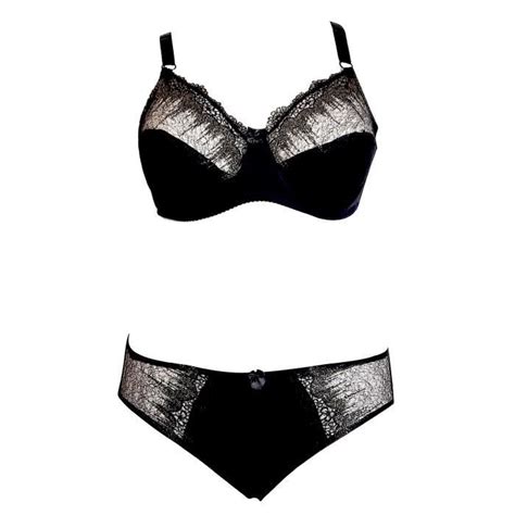 Ensemble Soutien Gorge E Et Culotte Noir Fils Dor S Lingerie Grande Taille Noir Cdiscount