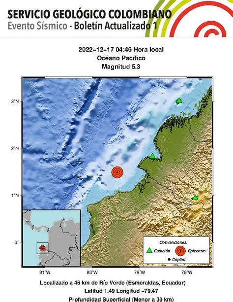 Servicio Geol Gico On Twitter Sismoscolombiasgc Evento S Smico