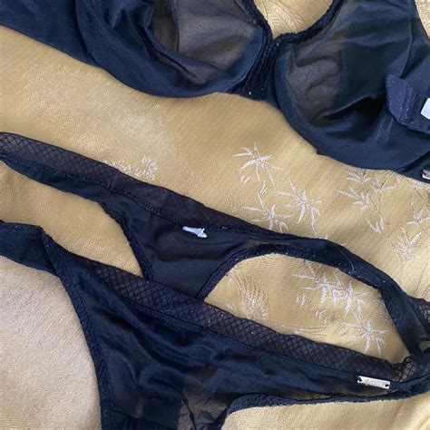 Black Gossard Lingerie Set Has Been Used A Lot And Depop