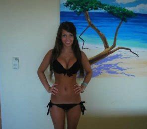 18 Year Old In A Black Two Piece Bikini Porn Pic