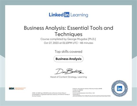 George Mugabe Phd On Linkedin Certificate Of Completion