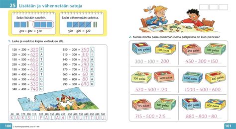 25 Lisätään ja vähennetään satoja