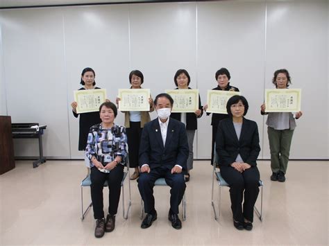 白岡市母子愛育会・感謝状の贈呈 / 小島すぐる公式ホームページ