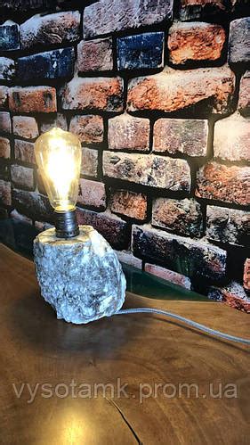 Каменная настольная лампа из мрамора, цена 1650 грн — Prom.ua (ID ...