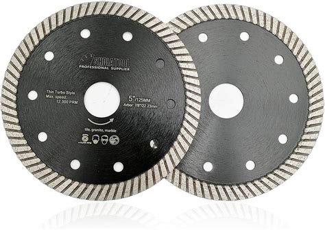 SHDIATOOL Diamond Saw Blade Porcelain Cutting Disc With Mesh Turbo For